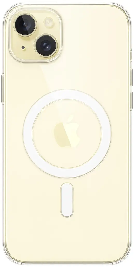 Оригінальний прозорий чохол для iPhone 15 Plus Apple Clear Case with MagSafe (MT213ZM/A) протиударний - фото 3