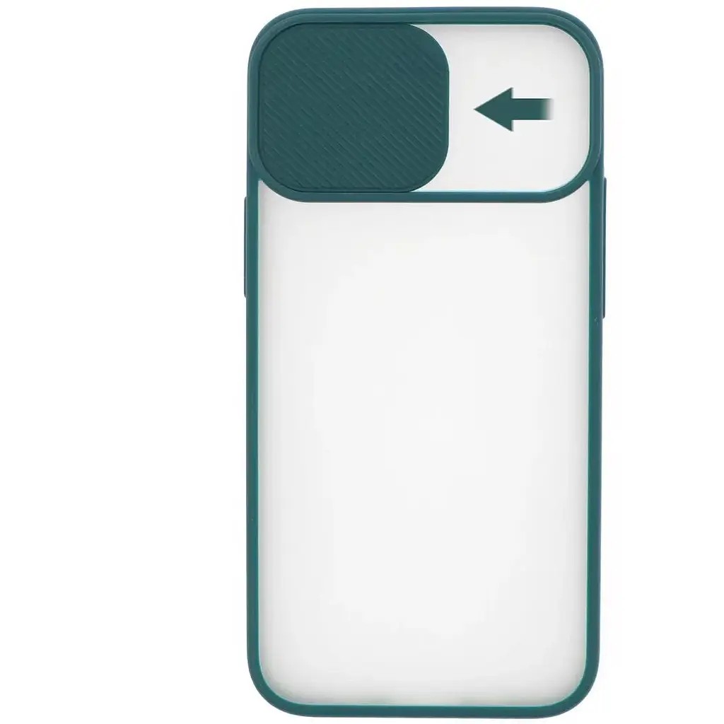 Чехол UFT для iPhone 12 Pro Max силиконовый со шторкой, защищающей камеру Green - фото 2