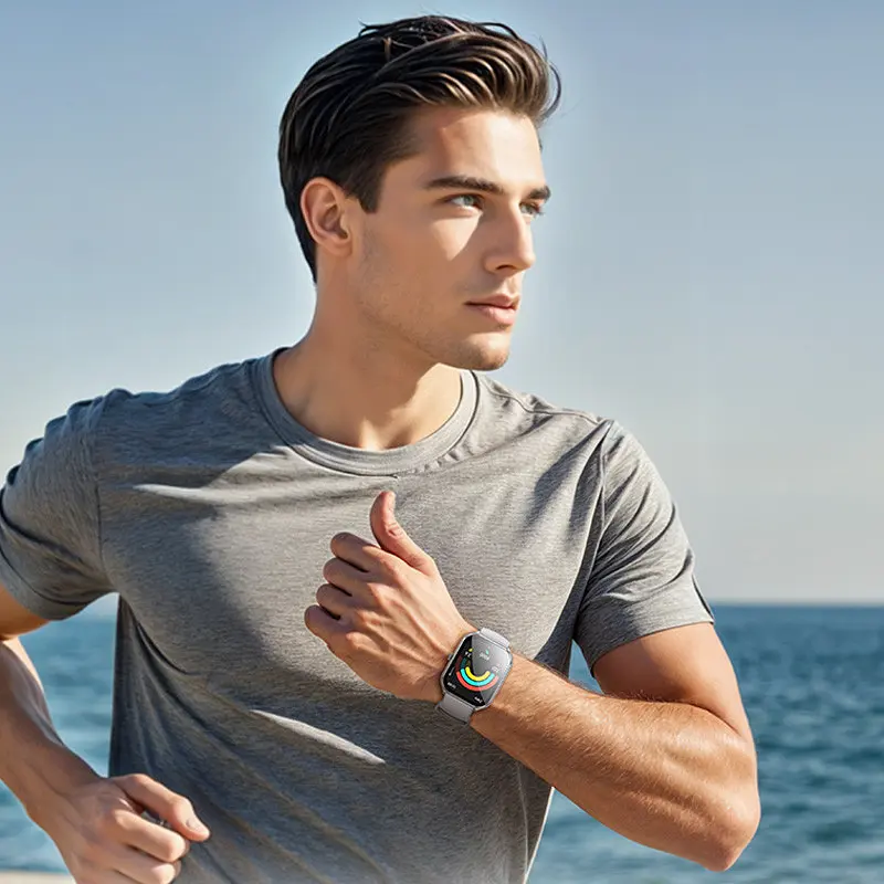 Смарт-годинник Hoco Smart Watch Y28 AMOLED Smart sports watch (call version) Silver - фото 3