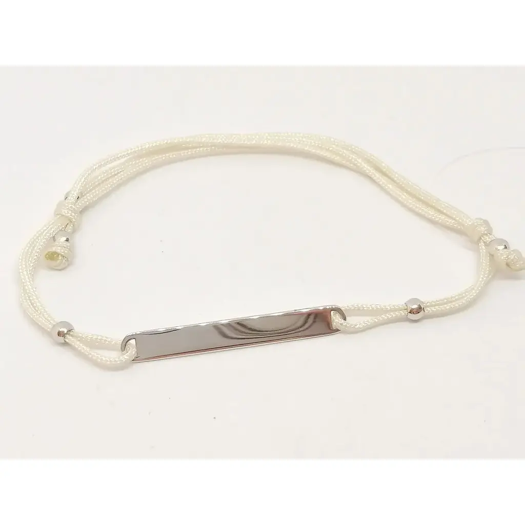Браслет з текстилю Qvaliz з срібними вставками. 905-00912 - фото 2