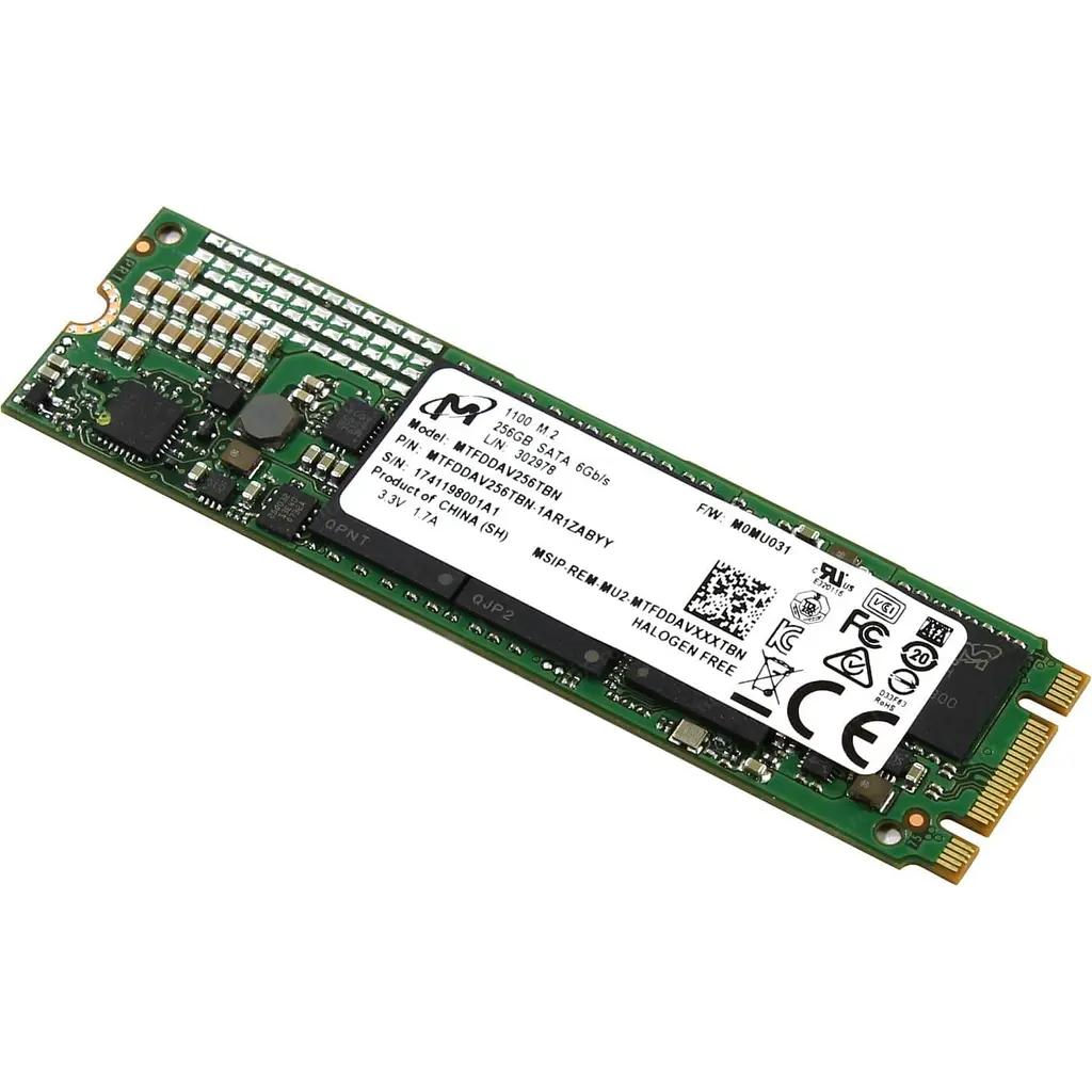Накопичувач SSD Micron m.2 Sata 256Gb (MTFDDAV256TBN) Б/в