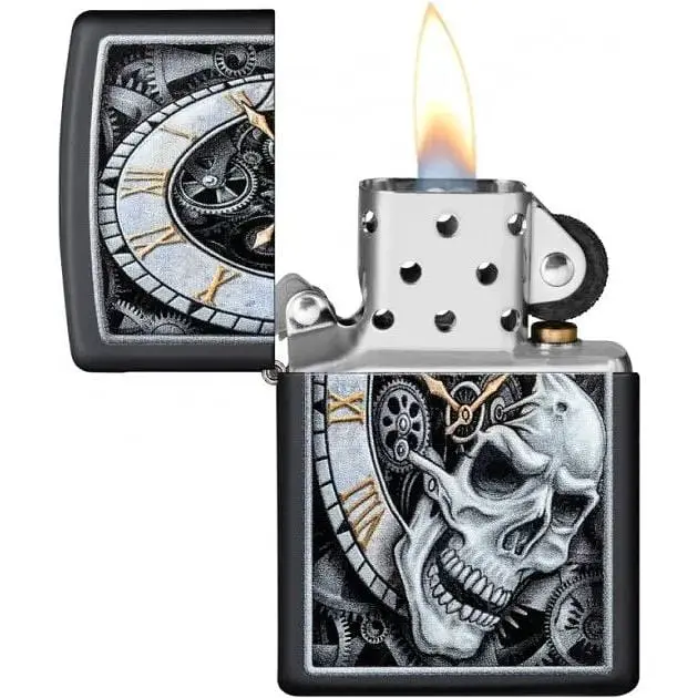 Запальничка Zippo Skull Clock Design - фото 2