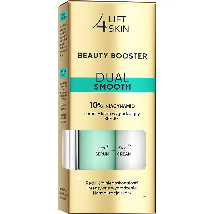  Сироватка Lift 4 Skin Beauty Booster Dual Smooth 10% Niacynamid Serum + Cream SPF30+30 мл (2шт. х15 мл) - фото 2