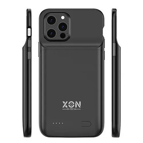 Чехол-аккумулятор XON PowerCase для iPhone 12 6800 mAh Черный (PCBS1112168B 2841) - фото 4