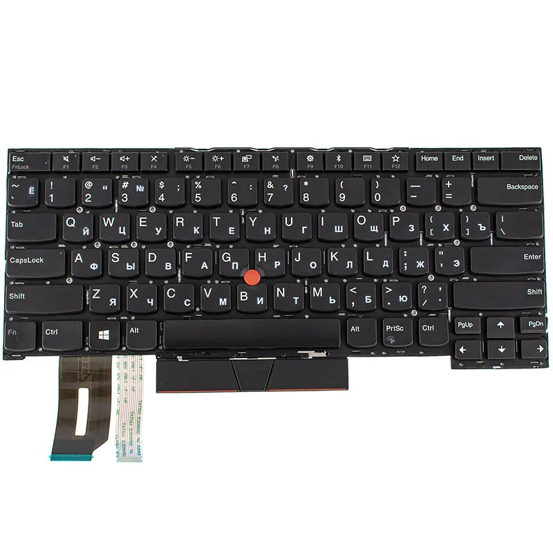 Клавіатура для ноутбука LENOVO (ThinkPad: T490s, T495s) rus, black, без фрейму - фото 2