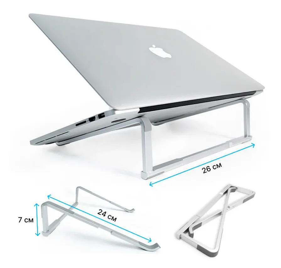 Підставка для ноутбука OfficePro LS-530-S Alloy Aluminum Silver - фото 12