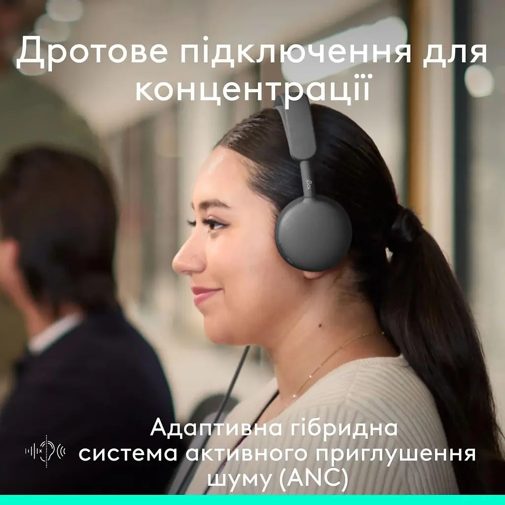 Гарнітура Logitech Zone Wired 2 for Business USB Graphite UC version (981-001618) - фото 9