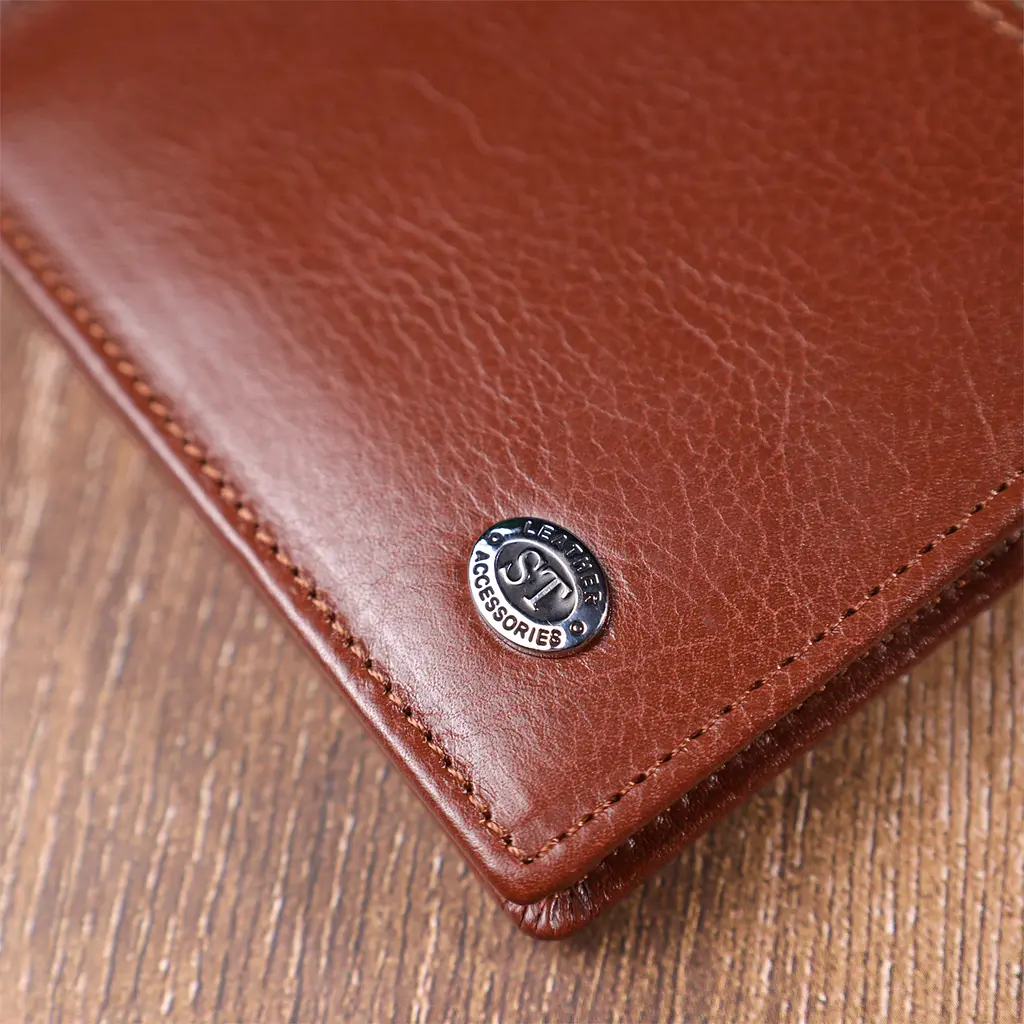 Шкіряний чоловічий гаманець ST Leather 11.5х8х1 см acs0026935 - фото 9