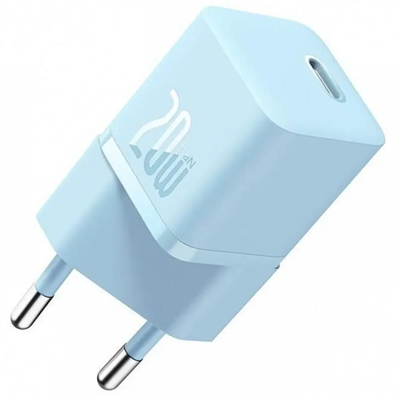МЗП Baseus GaN5 Fast Charger (mini) PD20W (1USB-C) (CCGN05010) Blue - фото 4