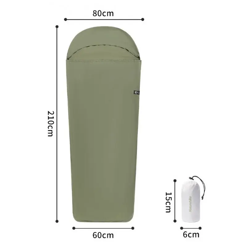Подкладка для спального мешка Naturehike (CNH22SD016) нейлон – зеленая - фото 2