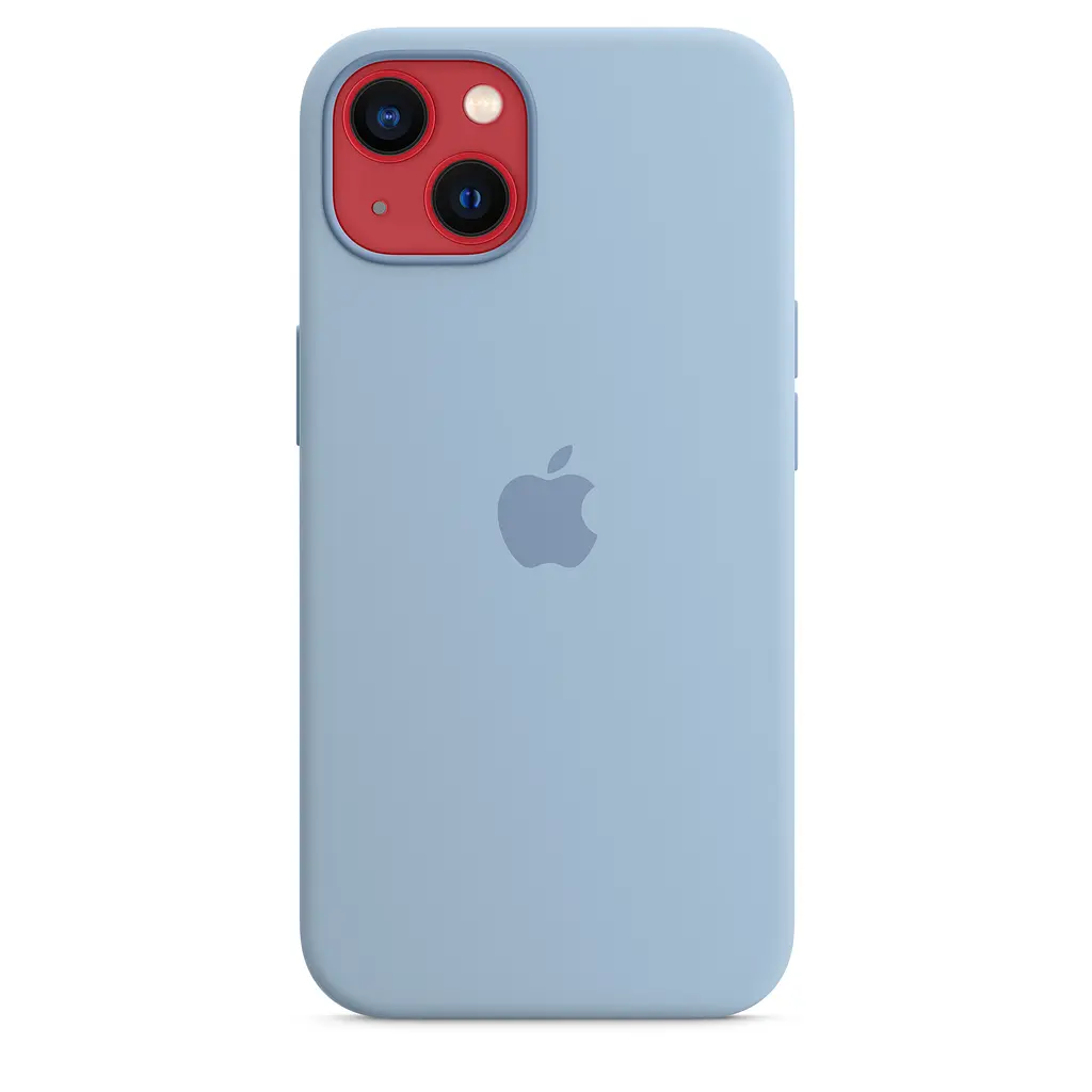 Чохол Silicone Case з MagSafe для Apple iPhone 13 (6.1) (Blue Fog) ААА [69874] - фото 4