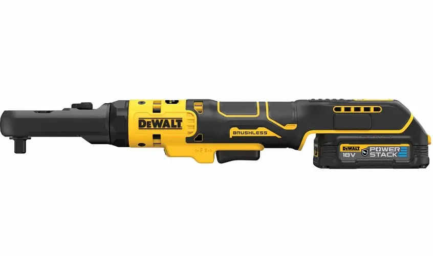 Гайкокрут кутовий - ключ-храповик акумуляторний DeWalt з АКБ та ЗП DCF510E2G - фото 2