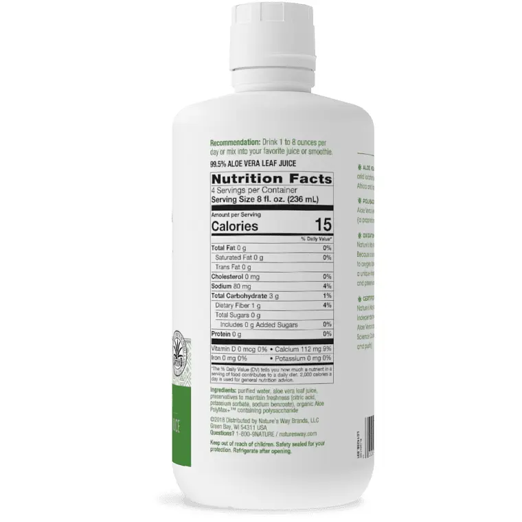 Натуральна добавка Nature's Way Aloe Vera Leaf Juice, 1 л - фото 2