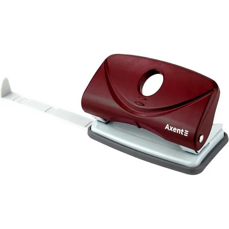 Діркопробивач для паперу Axent Welle-2 з пластиковим верхом 10 аркушів червоний (3810-06-A) - фото 2