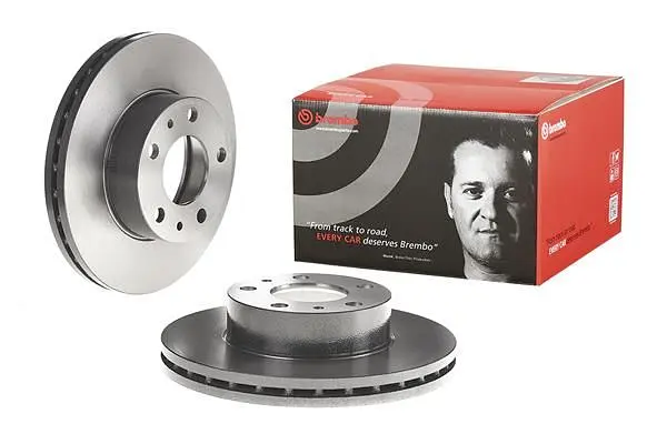 Диск гальмівний вентильований Citroen Jumper III, Fiat Ducato 05-25р Brembo (09.D017.11) - фото 2
