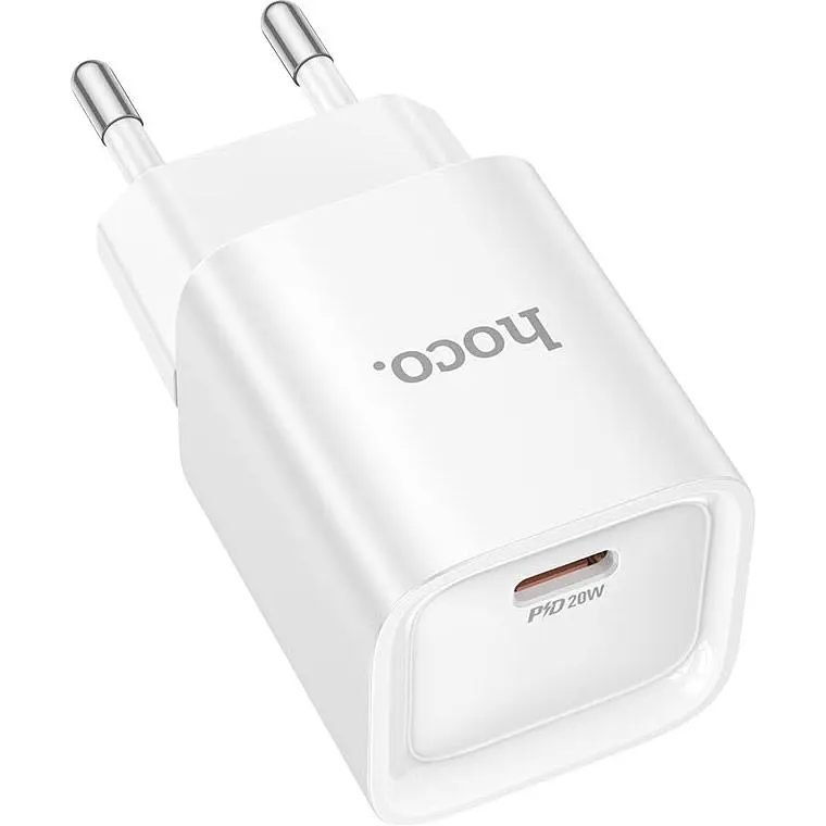 Мережевий зарядний пристрій Hoco C146A Charm PD20W White (6942007630245) [173053] - фото 4