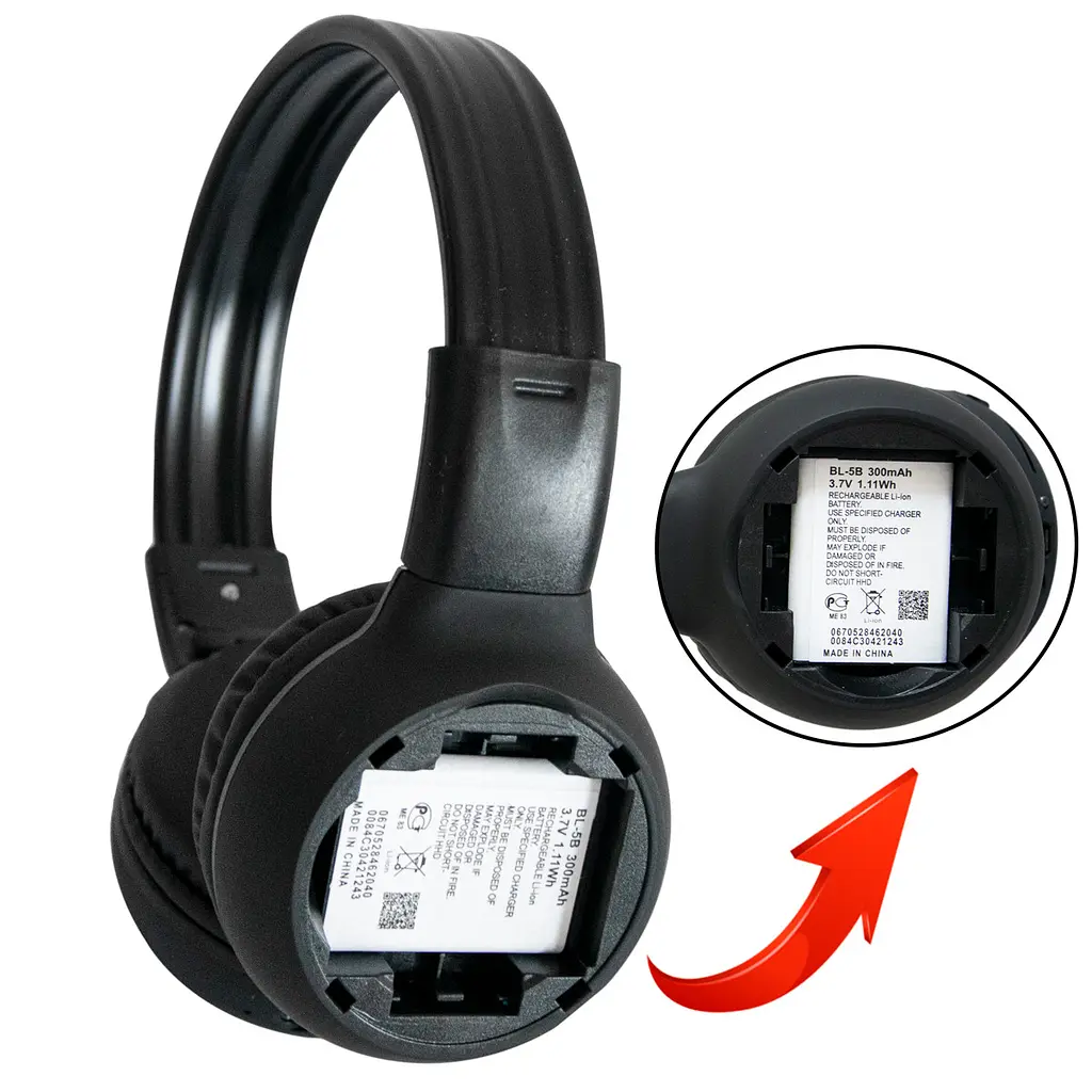 Бездротові навушники з мікрофоном "Digital wireless headphone N65BT" Чорні, накладні навушники блютуз (ST) - фото 6