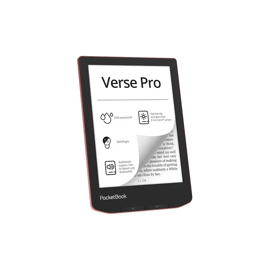 Електронна книга Pocketbook 634 Verse Pro, Passion Red (PB634-3-CIS) - фото 3