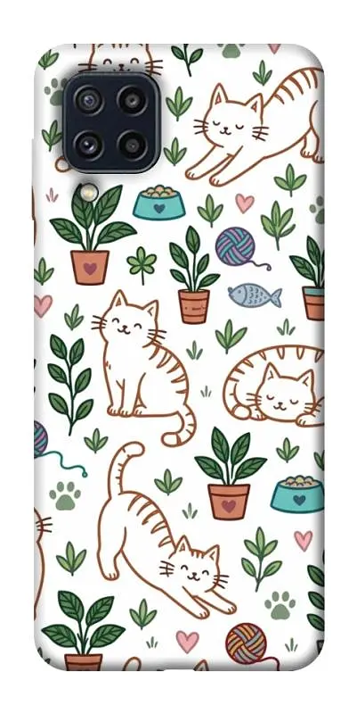 TPU чохол Demsky Cats pattern для Samsung Galaxy M32