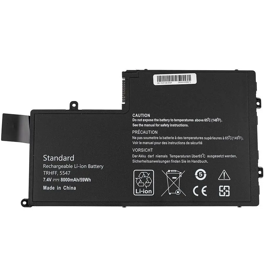 Батарея для ноутбука Dell TRHFF (Inspiron 5547 5445 5545 5447 5448) 7.4V 8000mAh 59Wh чорний - фото 2