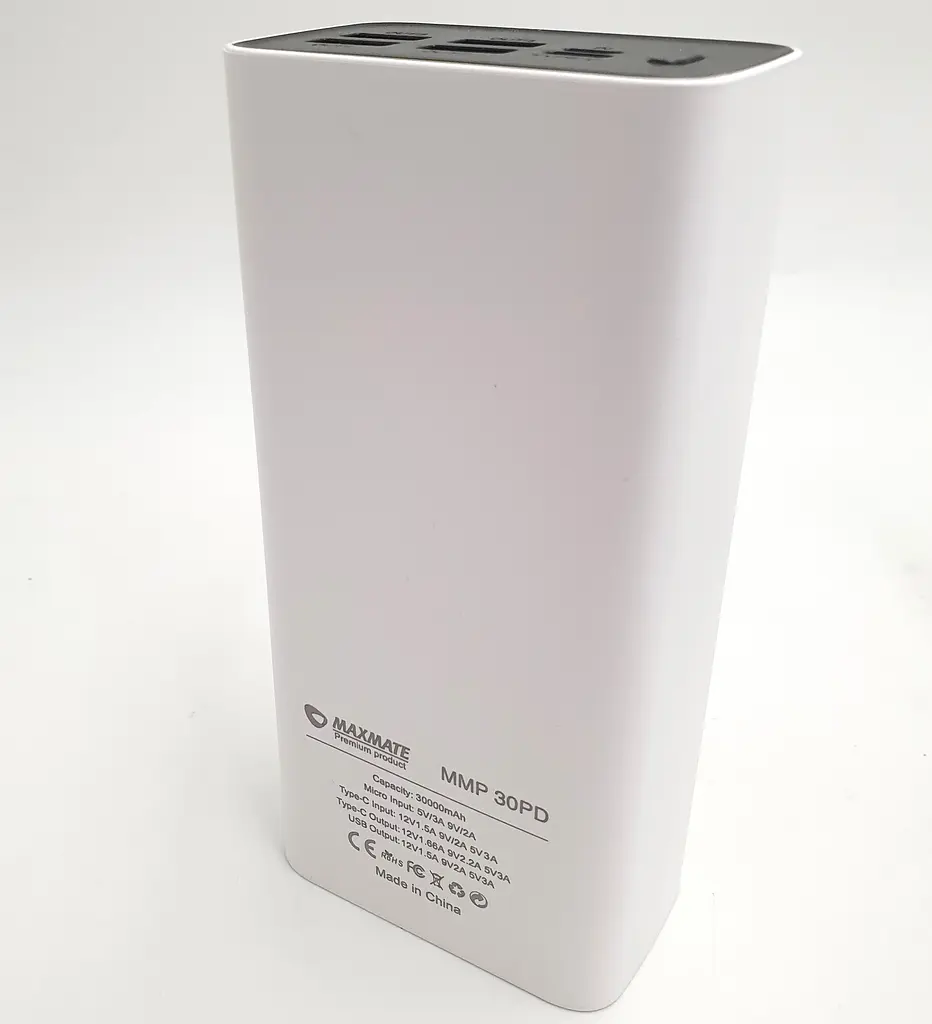 Потужний Повербанк Power Bank із швидкою зарядкою 30000mAh 4 USB /Type-C PD/QC 5A/22.5W Maxmate MMP30PD - фото 5