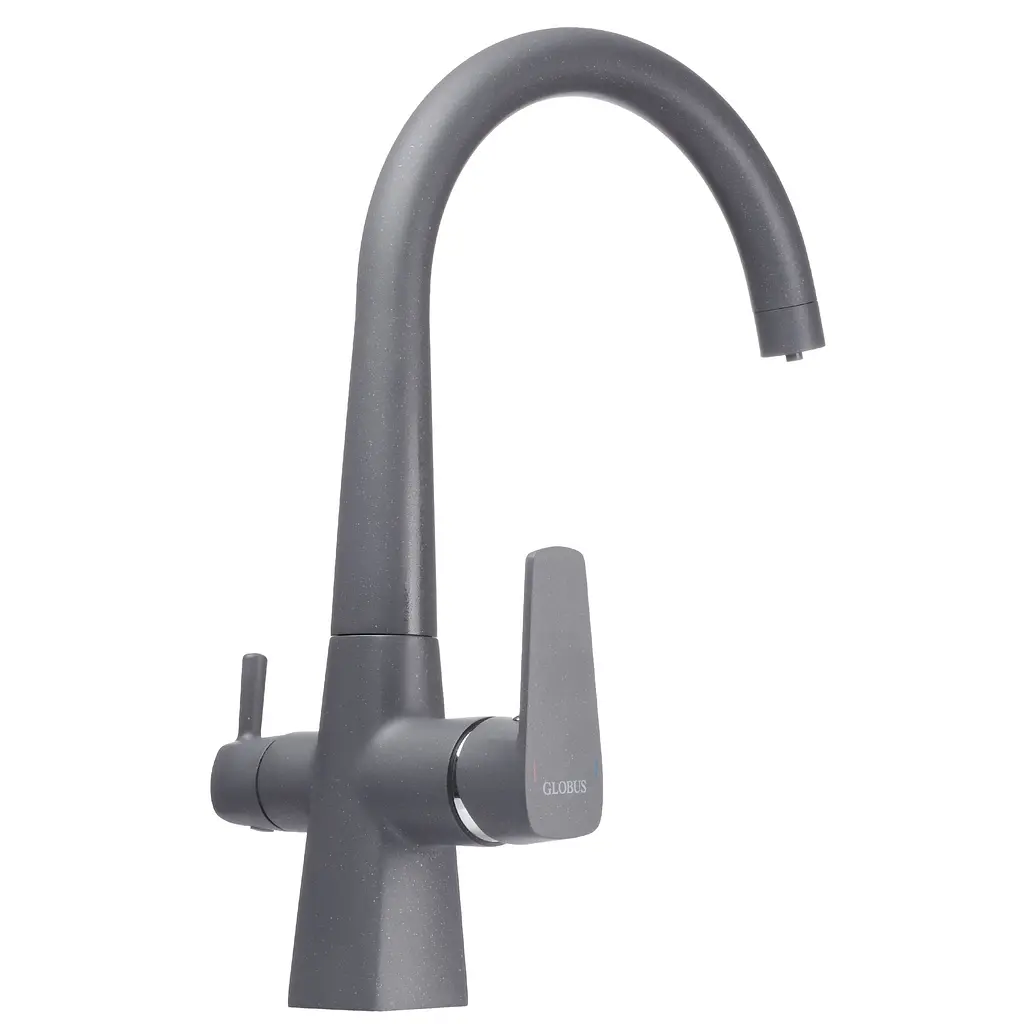Змішувач для кухні під осмос Globus Lux GLLR-0999-3-Titanium Графіт - фото 3