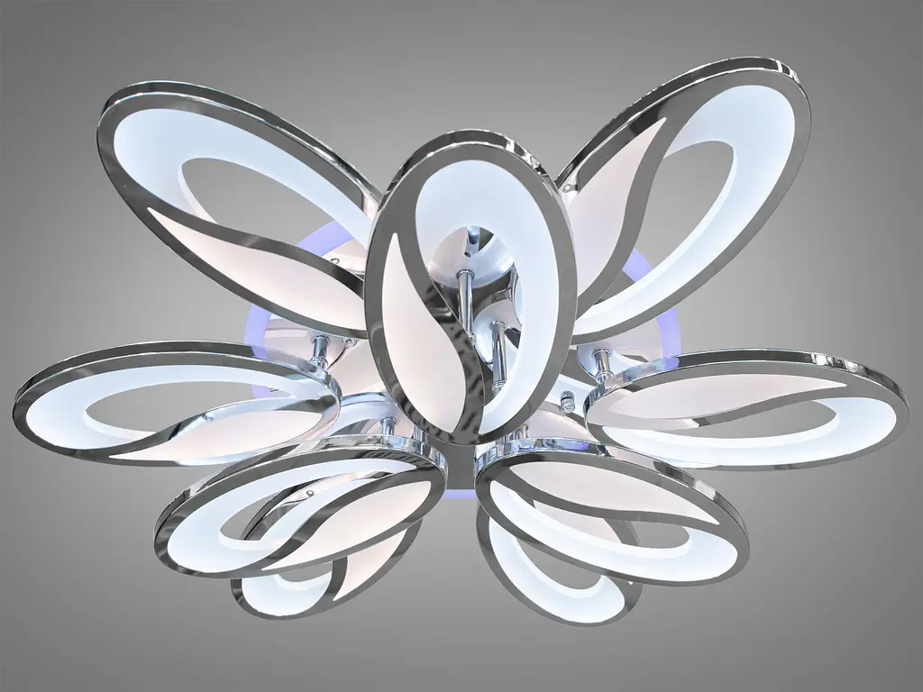 Пристальная лед люстра в форме цветка, мощностью 115W. - фото 2