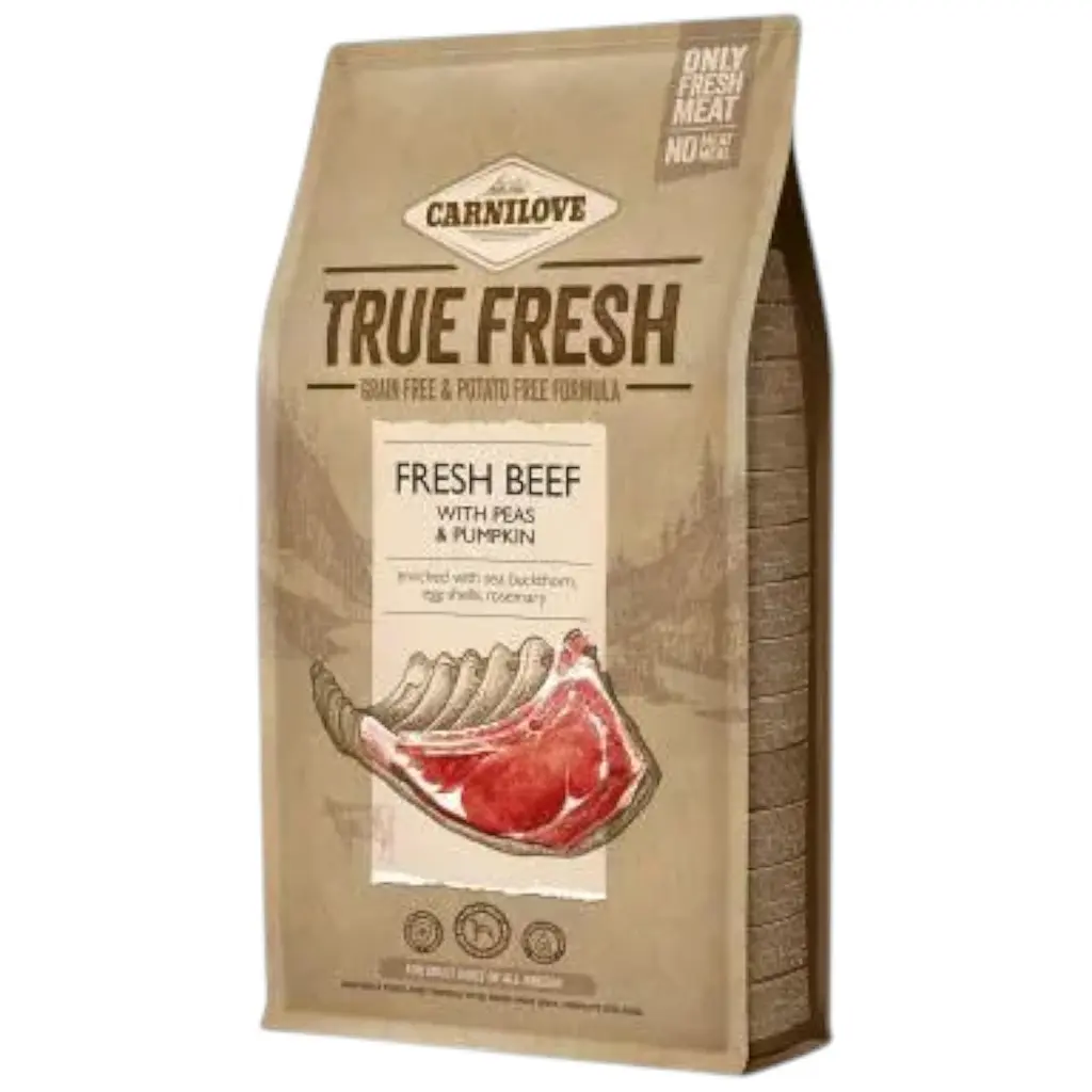 Сухий корм Carnilove True Fresh для дорослих собак всіх порід, з яловичиною, 4 кг