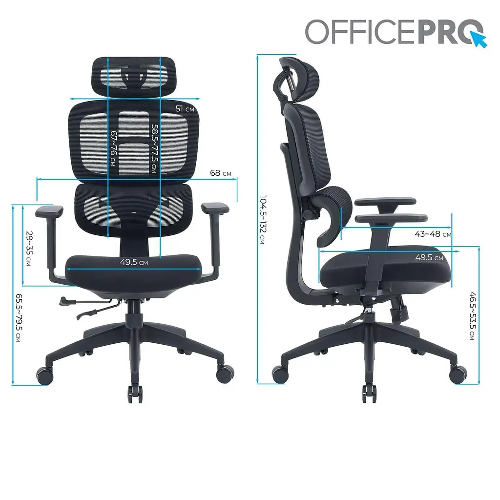 Офисное кресло OfficePro Skyline OC580-B-B-B (OC580-B-B-B) - фото 15