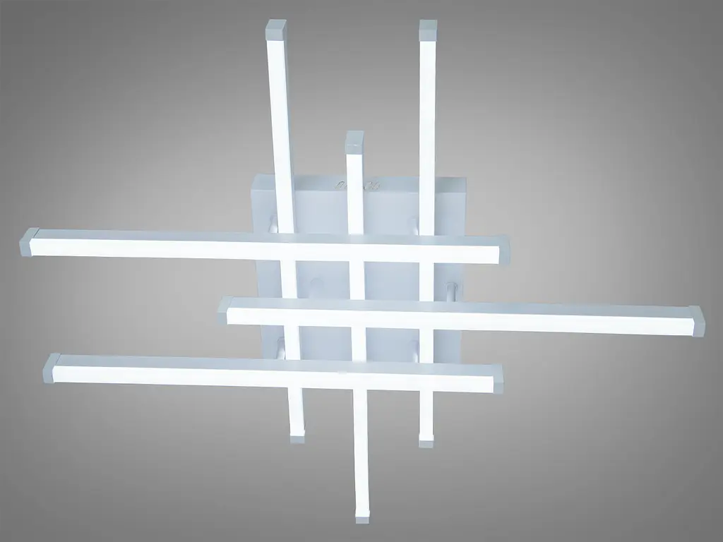 Сучасна геометрична LED люстра Diasha SX810/6WH 70W до 18 м2 біла - фото 3