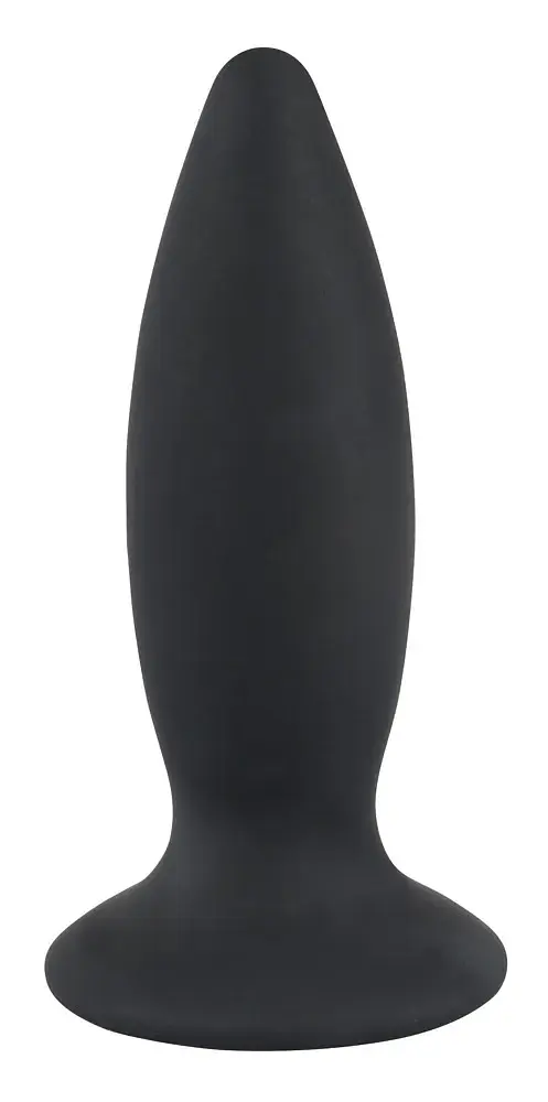 Силіконова анальна пробка з вібрацією Orion Black Velvets Rechargeable Plug Small, 11х3.3 см, чорний