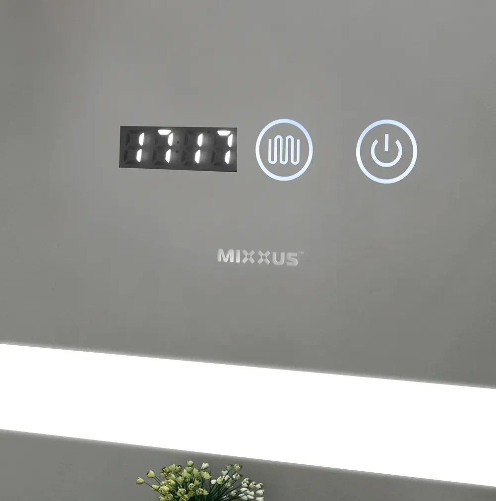 Дзеркало Mixxus Light MR01-90x70 (годинник, LED-підсвічування, антизапотівання) MI5999 - фото 9