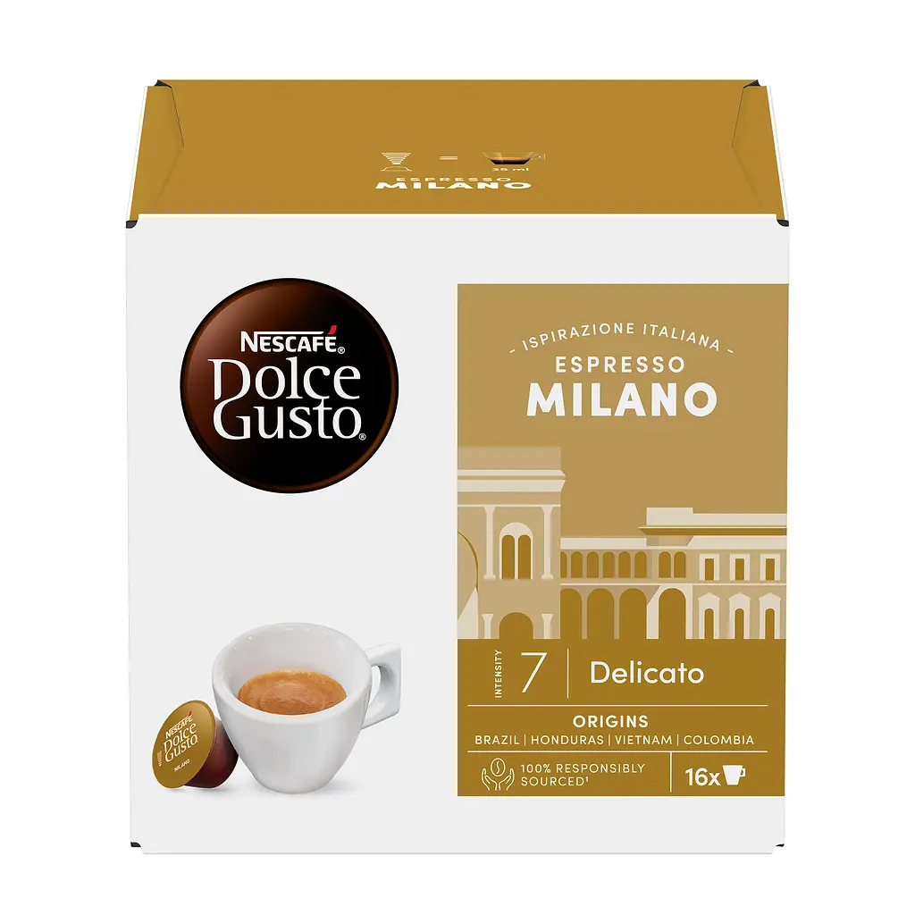 Набір кави в капсулах Nescafe Dolce Gusto Espresso Milano 48 шт. 298 г (3 пак. x 16 шт. 99.2 г) - фото 5
