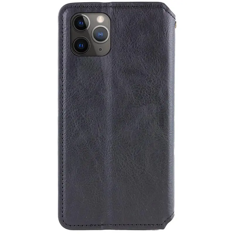 Шкіряний чохол-книжка GETMAN Cubic (PU) для Apple iPhone 12 Pro Max (6.7) Чорний - фото 3
