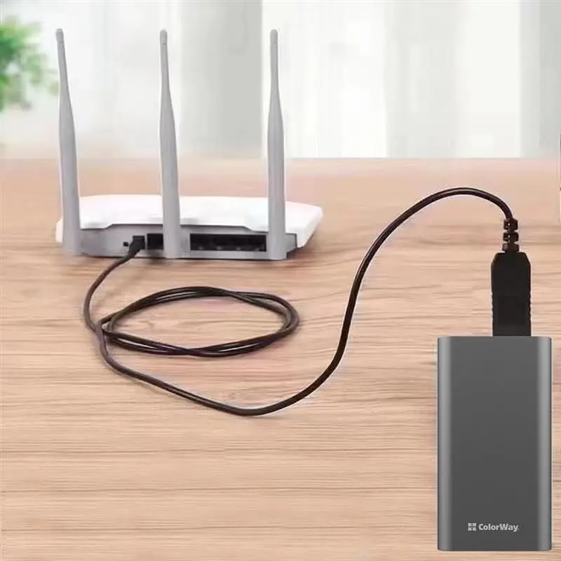 Кабель ColorWay для роутера 12V (USB-DC 5.5х2.5mm) 1 м, Black (CW-CBUD067-BK) - фото 5