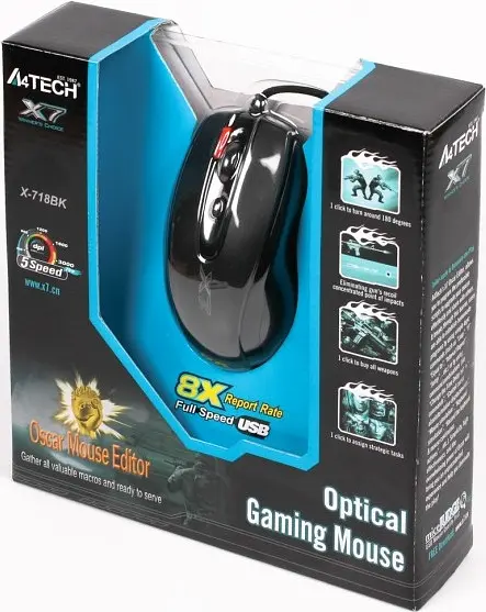 Миша A4Tech X-718BK USB black - фото 4