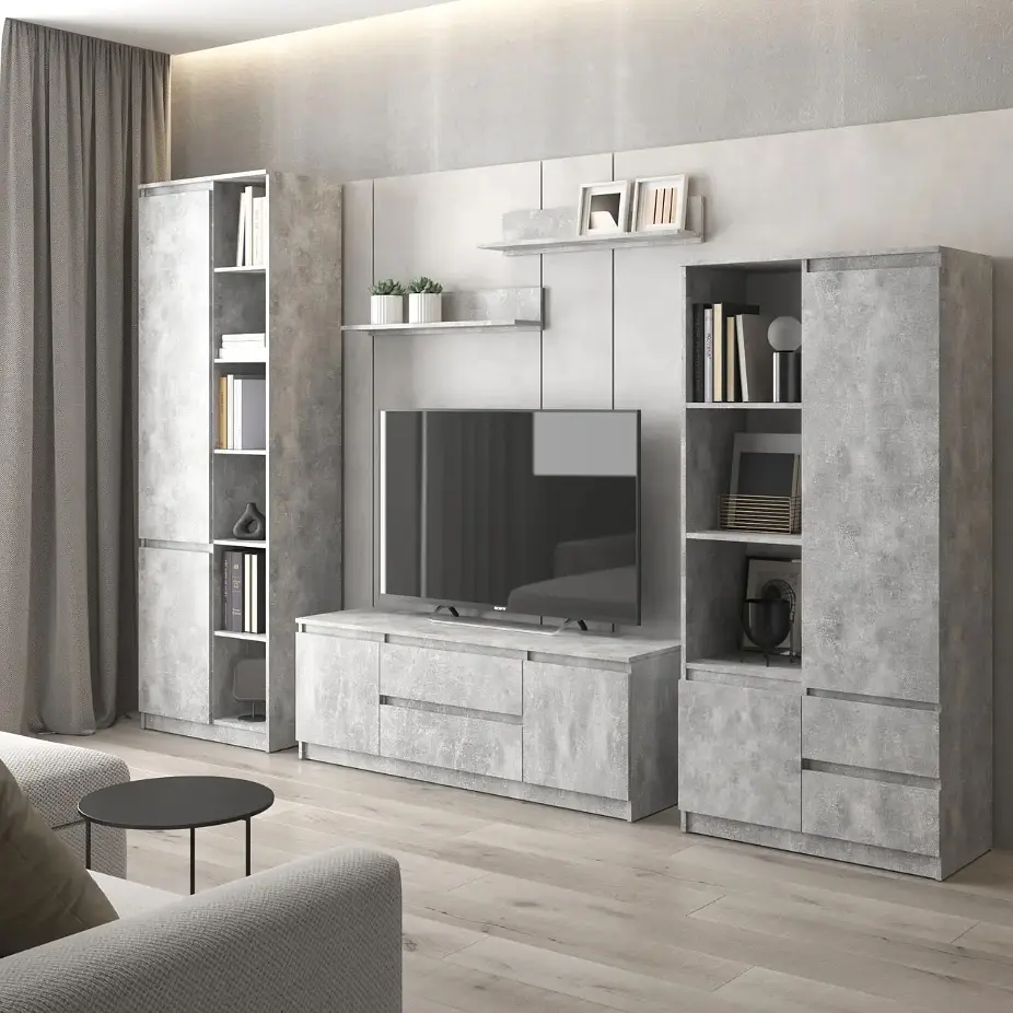 Комплект меблів у вітальню VAYS шафа R-26, шафа R-27, тумба R-28, полиці М-22 - фото 9