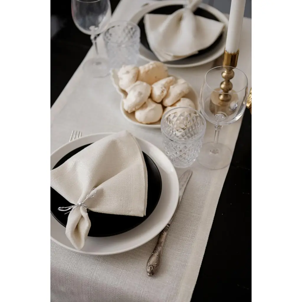 Доріжка на стіл Прованс Перлина White 40х180 см (037581) - фото 2