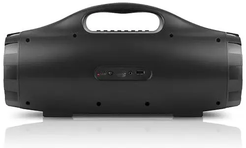 Колонка портативна 2.0 Real-El X-731 Black, 2 x 9 Вт пластиковий корпус, Bluetooth, MicroSD/USB рідер, FM-приймач, живлення від акумулятора, 3600мАхгод - фото 5