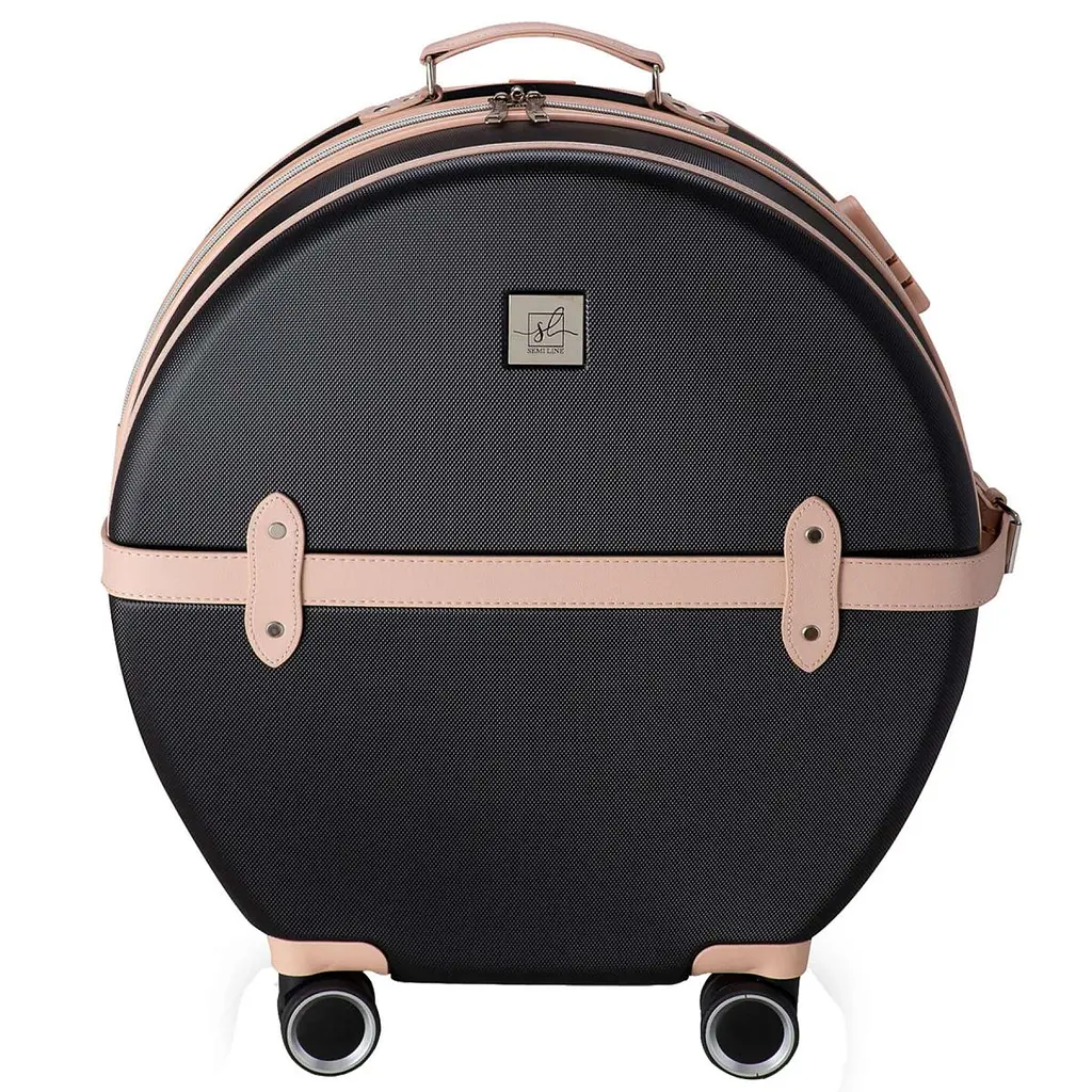Валіза Semi Line 24" (M) Black/Pink Cream (T5671-3) - фото 4