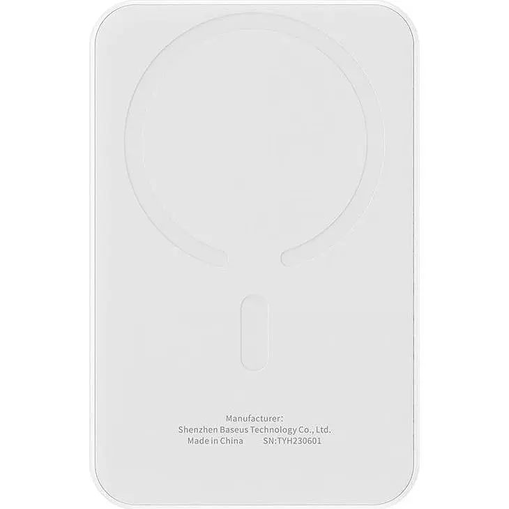 Зовнішній акумулятор Baseus Magnetic Mini 5000mAh 20W White (P10022107223-00) [117952] - фото 5