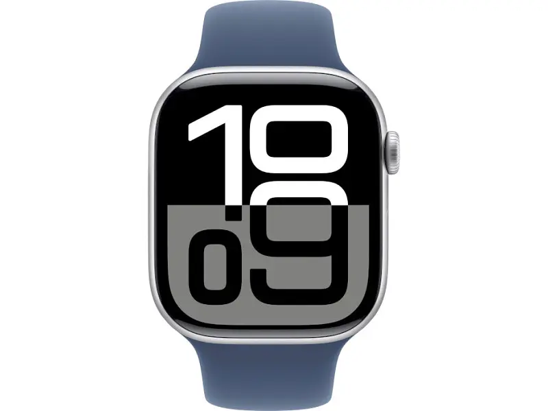 Смарт-годинник Apple Watch Series 10 GPS 46mm Silver Alu. Case w. Denim Sport Band - M/L (MWWM3) - фото 2