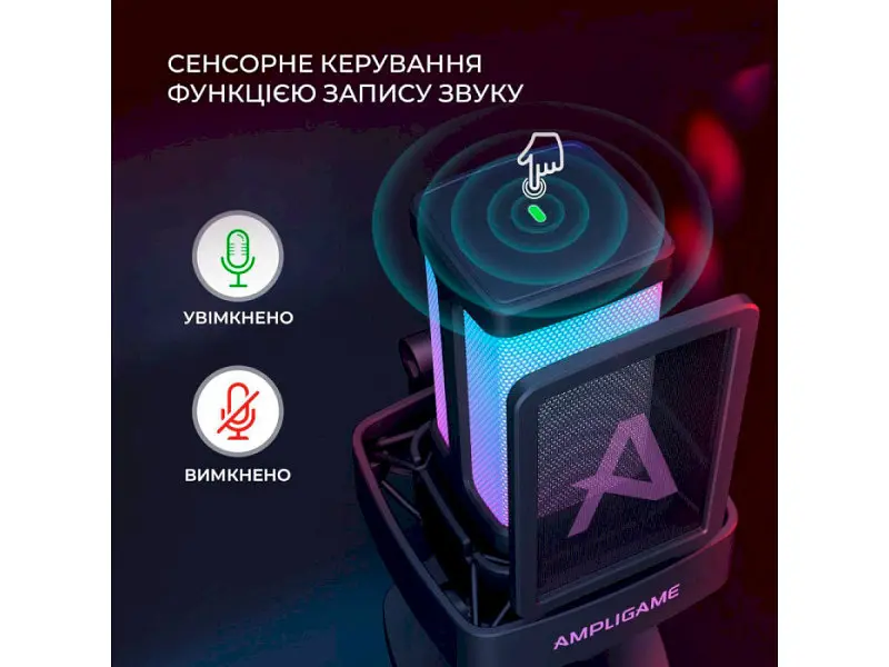 Мікрофон для ПК/ для стрімінгу, подкастів Fifine Q8PRO Black - фото 7