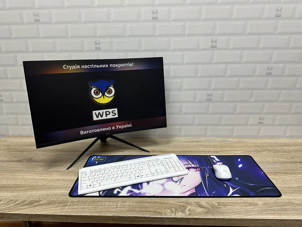 Великий килимок для мишки WorkPlaceShop Anime Геншин Імпакт Райден 1200 x 500 мм - фото 3