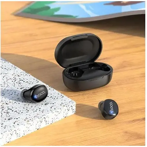 Бездротові навушники Hoco EW11 Melody True Wireless Bluetooth Headset кейс з дисплеєм чорні - фото 6