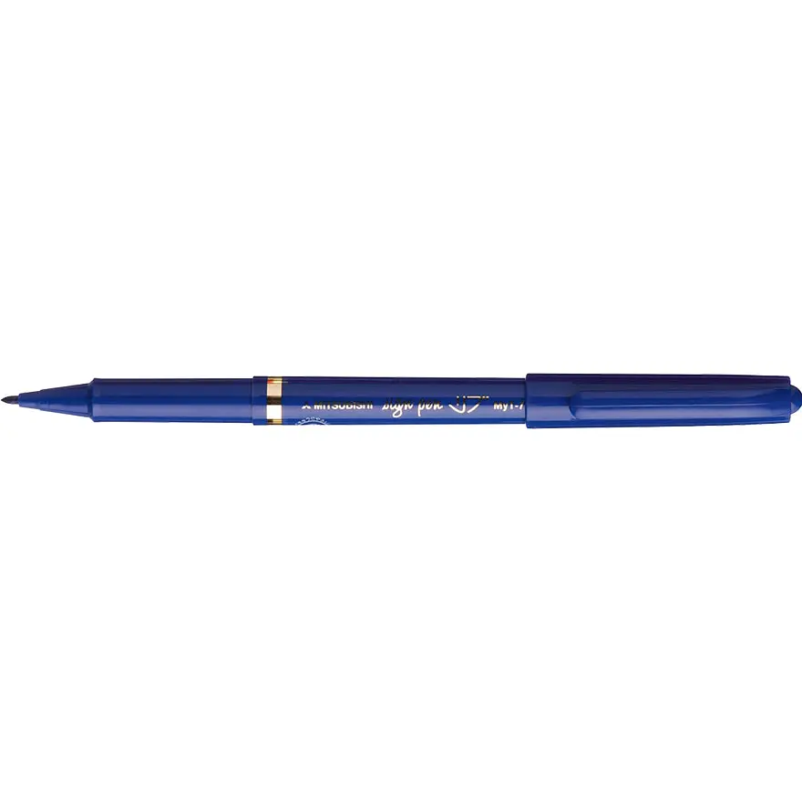 Ручка-маркер Mitsubishi Sign Pen синий 0.7 мм (MYT-7 BLUE(JP)) - фото 2