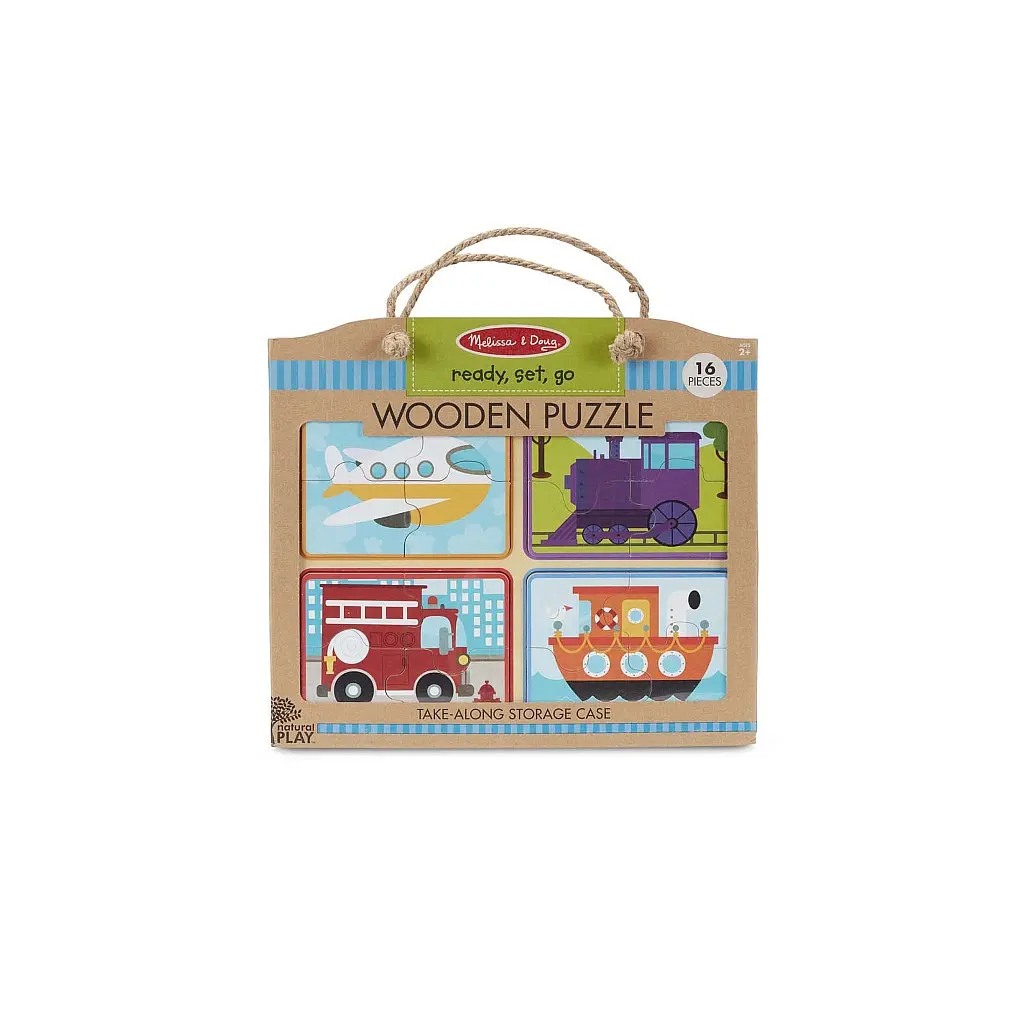 Пазл Melissa&Doug дерев'яні у футлярі "Транспортні засоби" (MD31361) - фото 2