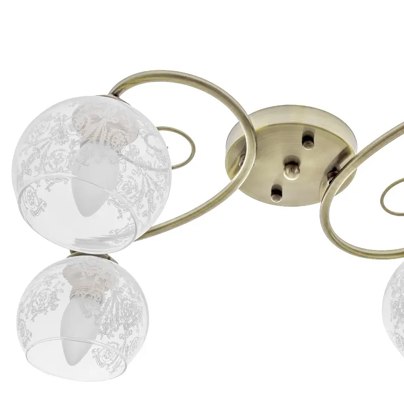 Люстра потолочная Brille E27 60W BZ (LK-587C/4) - фото 2