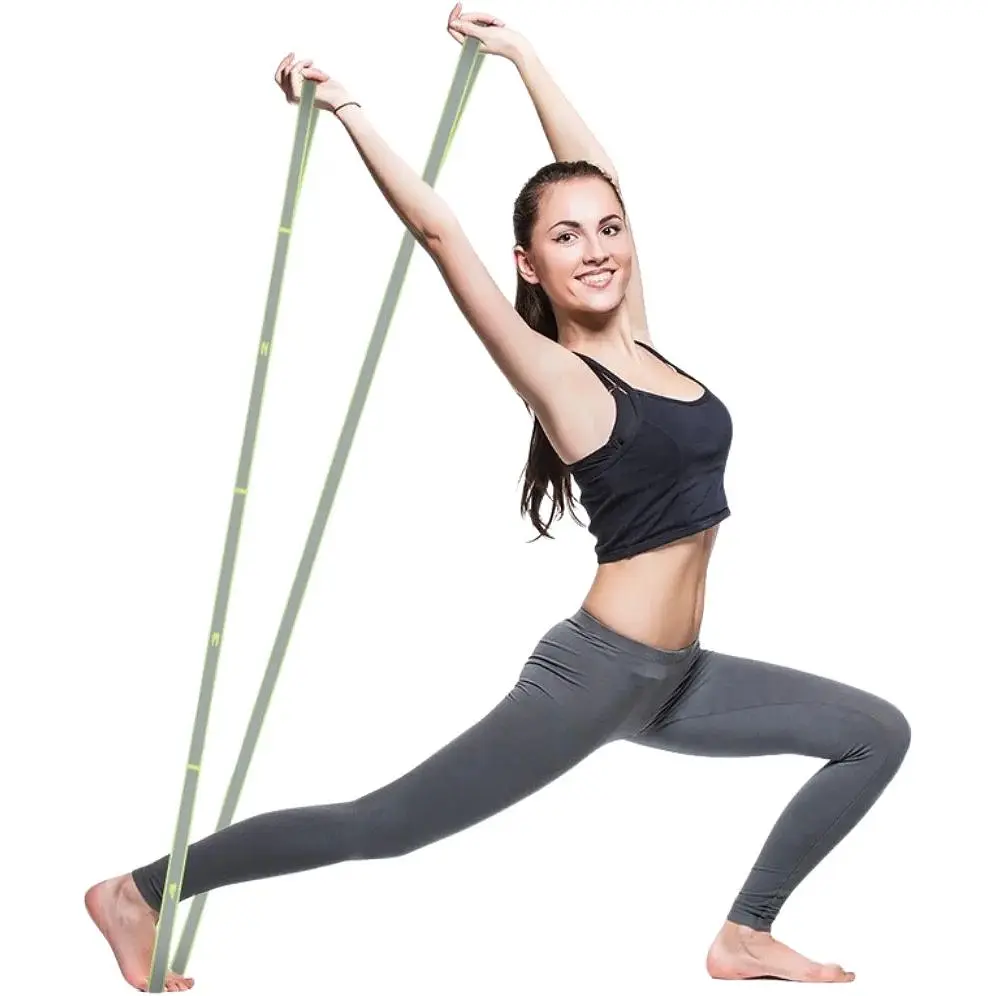 Резинка для фитнеса с петлями Gymtek 86,5х4см зеленая - фото 5