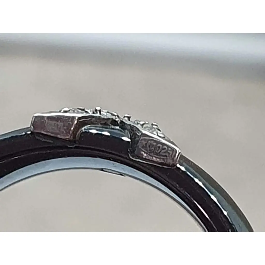 Срібне кільце Aurora з керамікою і фіанітами. С1015Ч 19,5 - фото 5